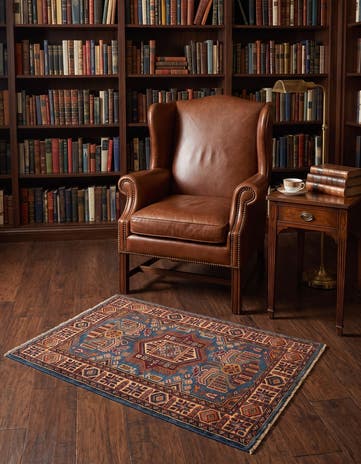 2' 9 x 3' 10 Hand Knotted Kazak Rug