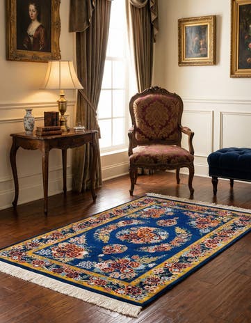 2' 7 x 4' Ghom Silk Rug