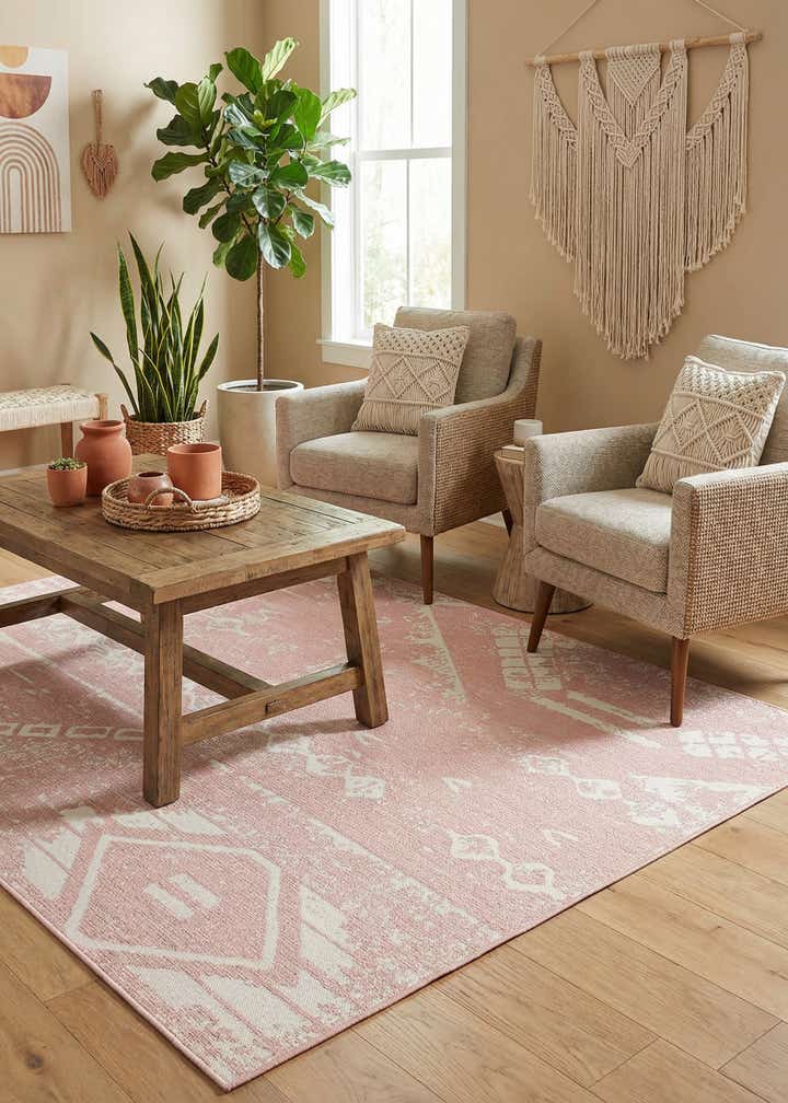 7' x 10' Easy-Clean Bohemian Indoor / Outdoor Rug