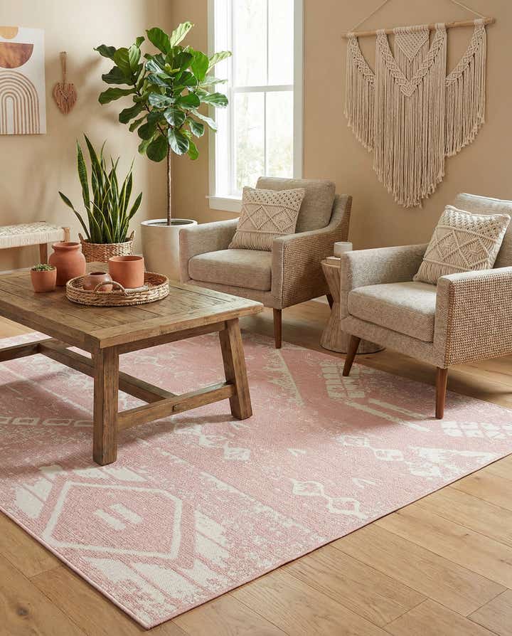 7' x 10' Easy-Clean Bohemian Indoor / Outdoor Rug
