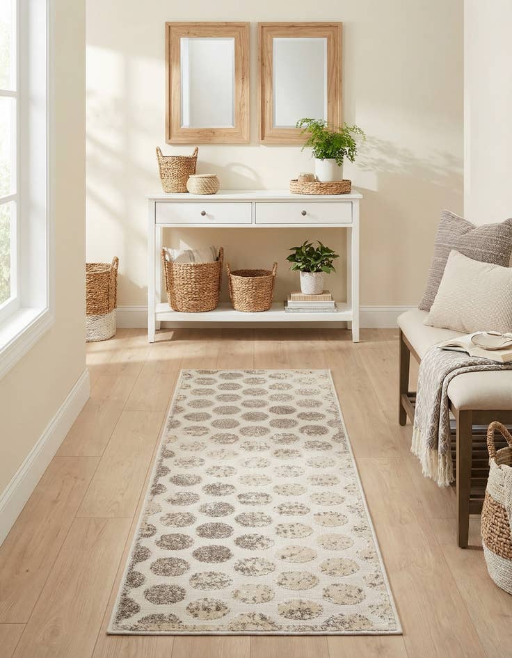 Detail image of 2' x 6' Easy-Clean Sabrina Soto Indoor / Outdoor Runner Rug