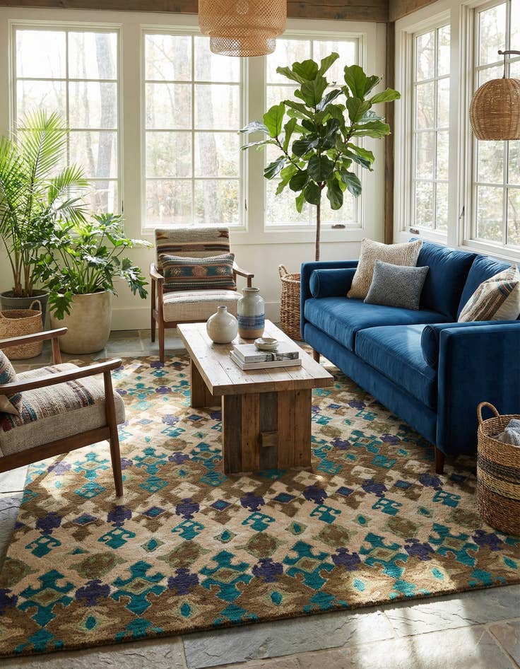 Detail image of  8' 1 x 10' Luna Wool Rug