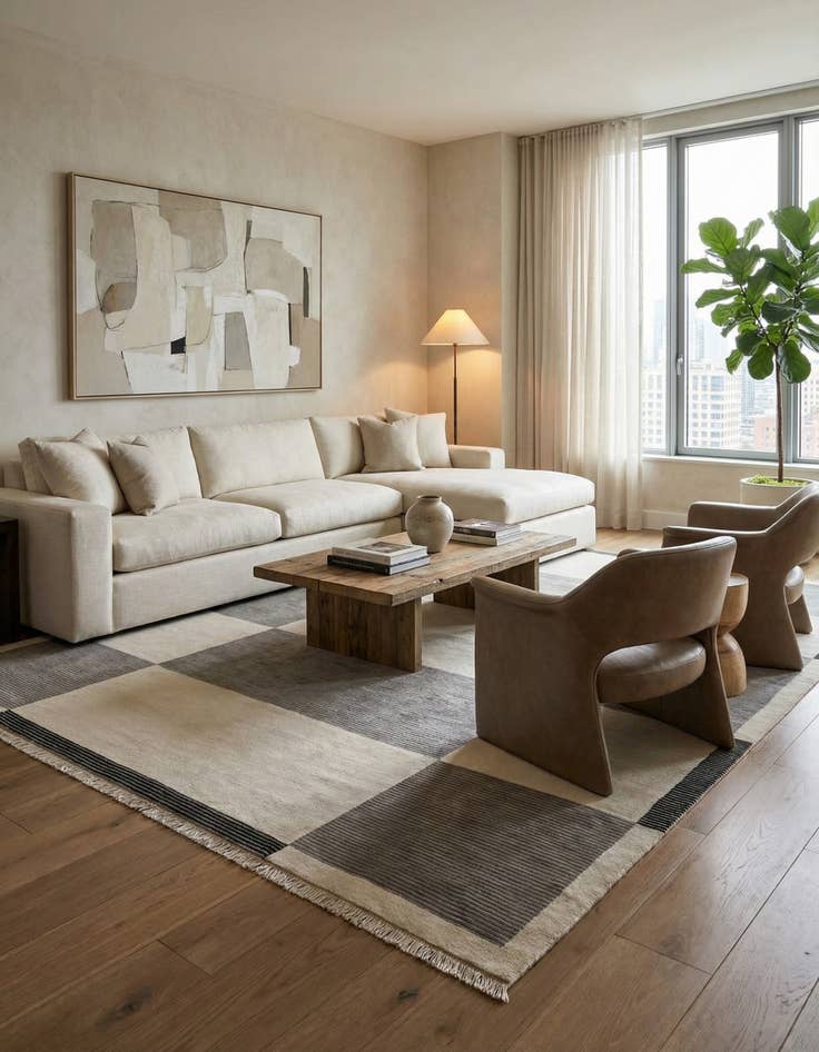 Detail image of 7' 9 x 9' 10  Hand Knotted Darya Wool Rug