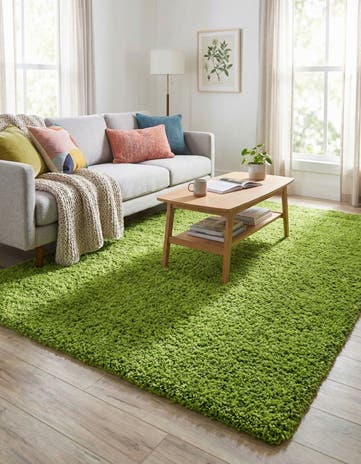 5' 3 x 8' Solid Shag Rug