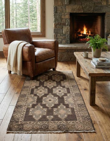 3' 4 x 6' 2 Hand Knotted Ultra Vintage Persian Wool Rug