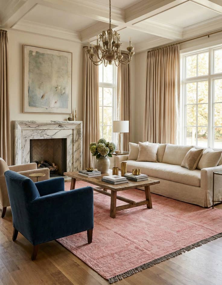 Detail image of 9' 3 x 12' 7  Hand Knotted Oushak Wool Rug