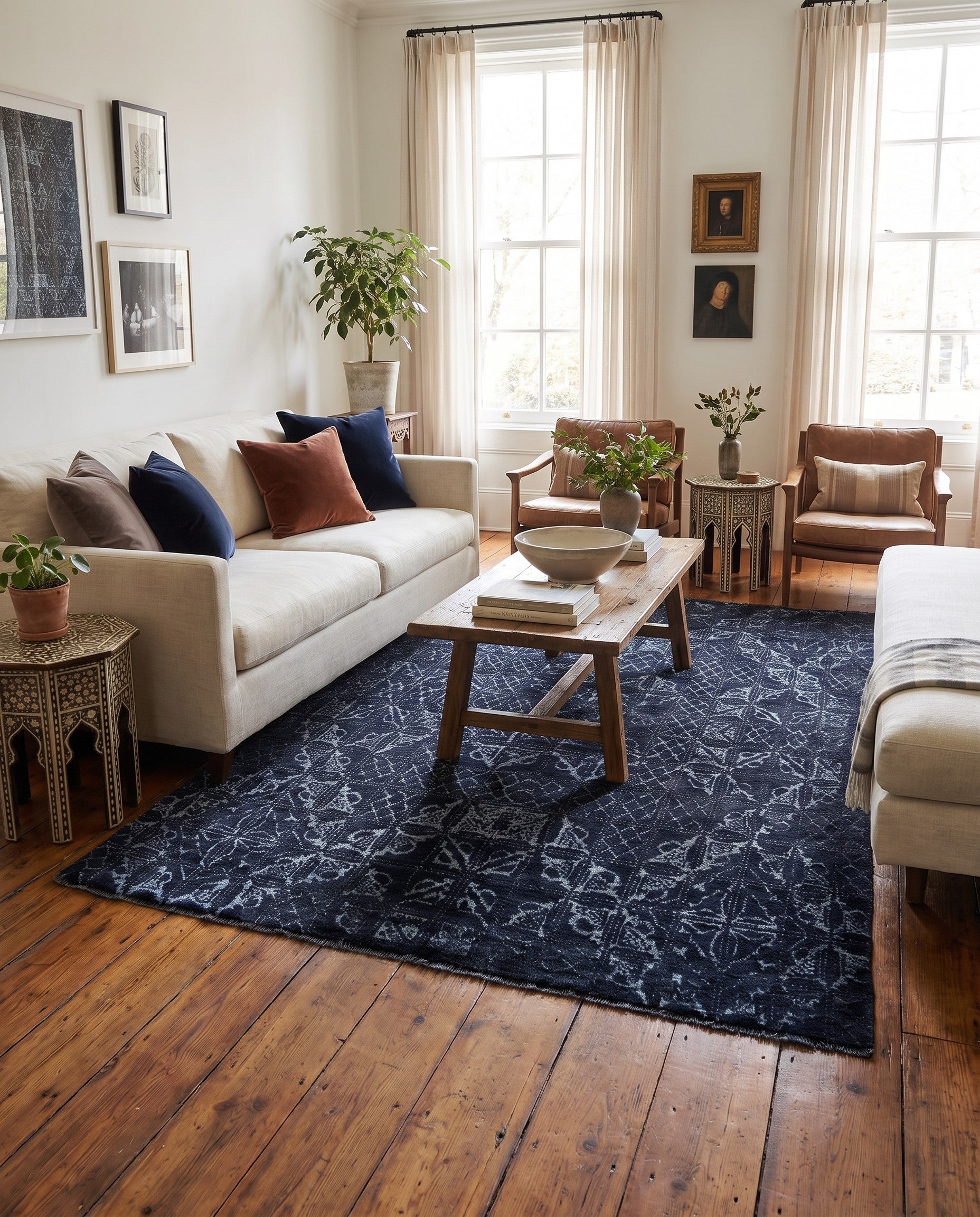 4' 9 x 7' 10 Hand Knotted Darya Rug