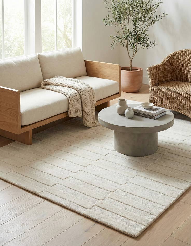 Detail image of 5' 1 x 7' 11 Luna Wool Rug