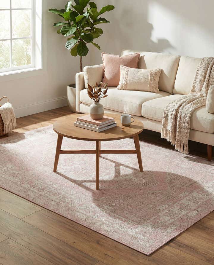 5' 3 x 8' Easy-Clean Traditional Indoor / Outdoor Rug