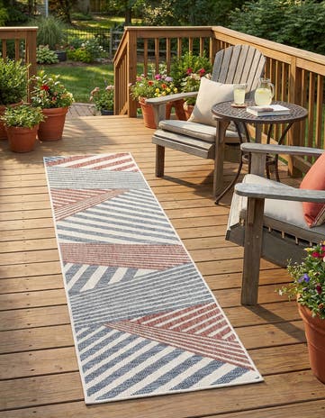 2' x 8' Easy-Clean Jill Zarin Indoor / Outdoor Runner Rug