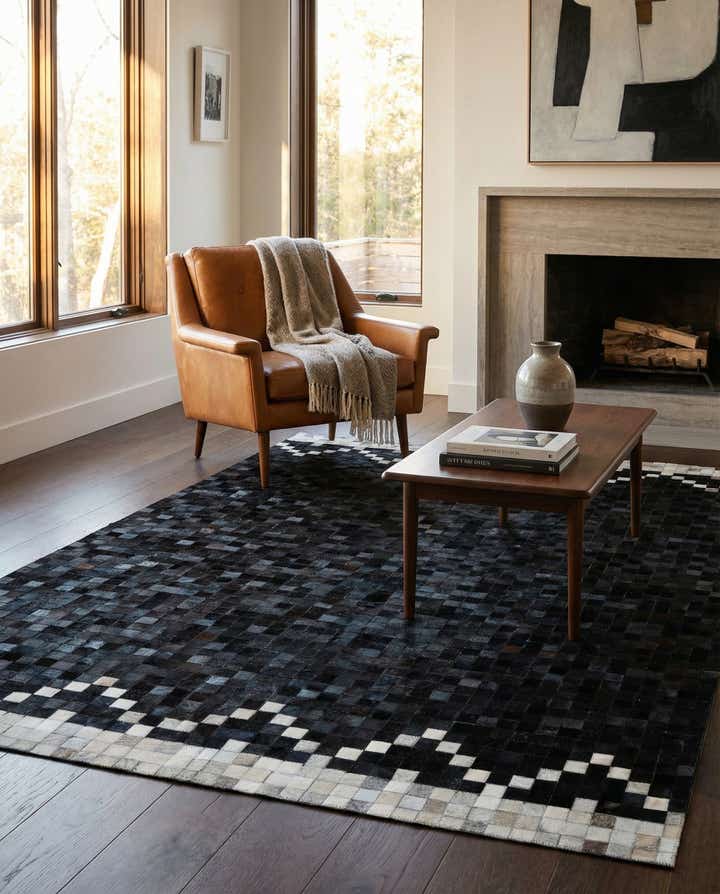 5' 1 x 8' 1 Cowhide - Patchwork Rug