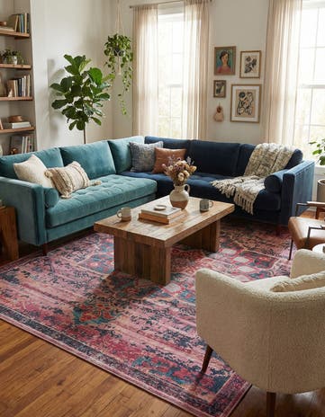 Brick Washable Renaissance Rug