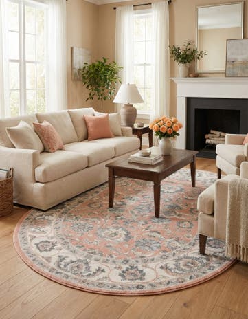 Rose Aurelia Oval Rug