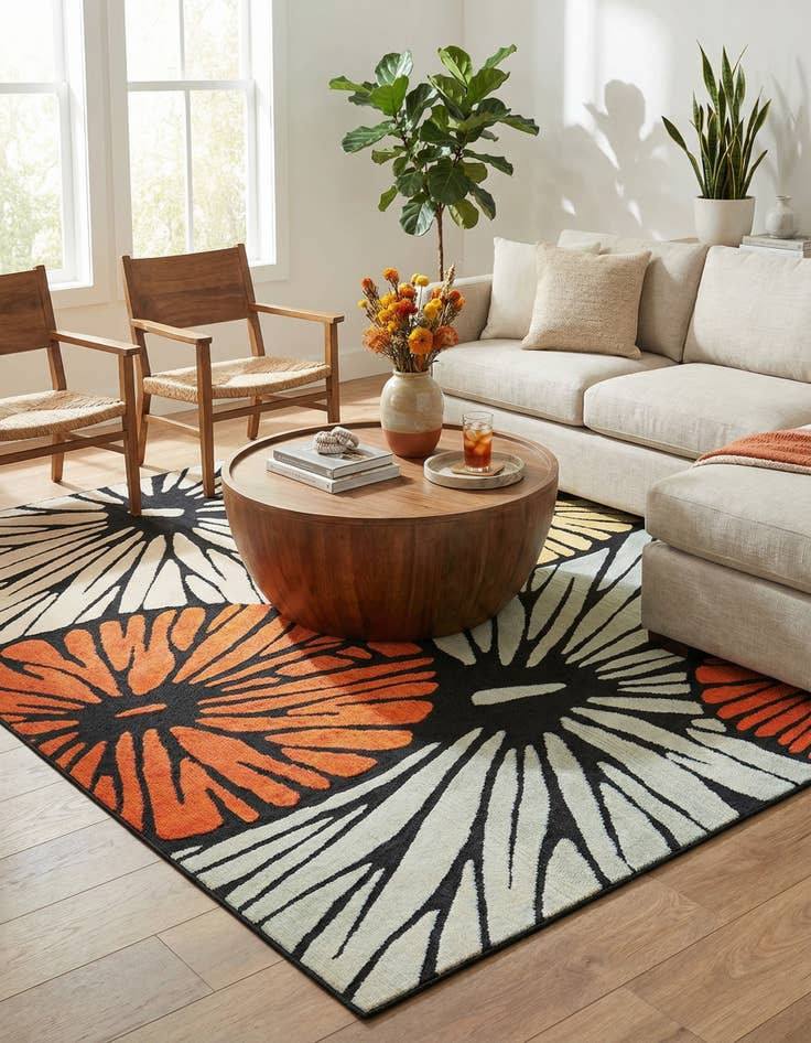 Detail image of  9' x 12'  Washable Casablanca Indoor / Outdoor Rug