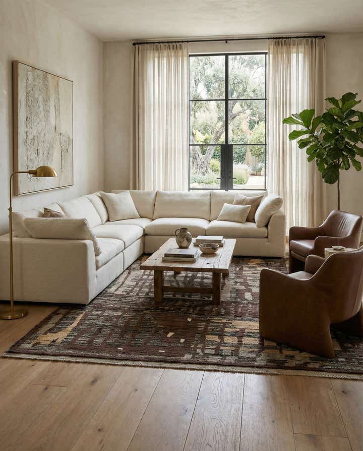 8' 4 x 10' 2 Hand Knotted Beni Marok Rug