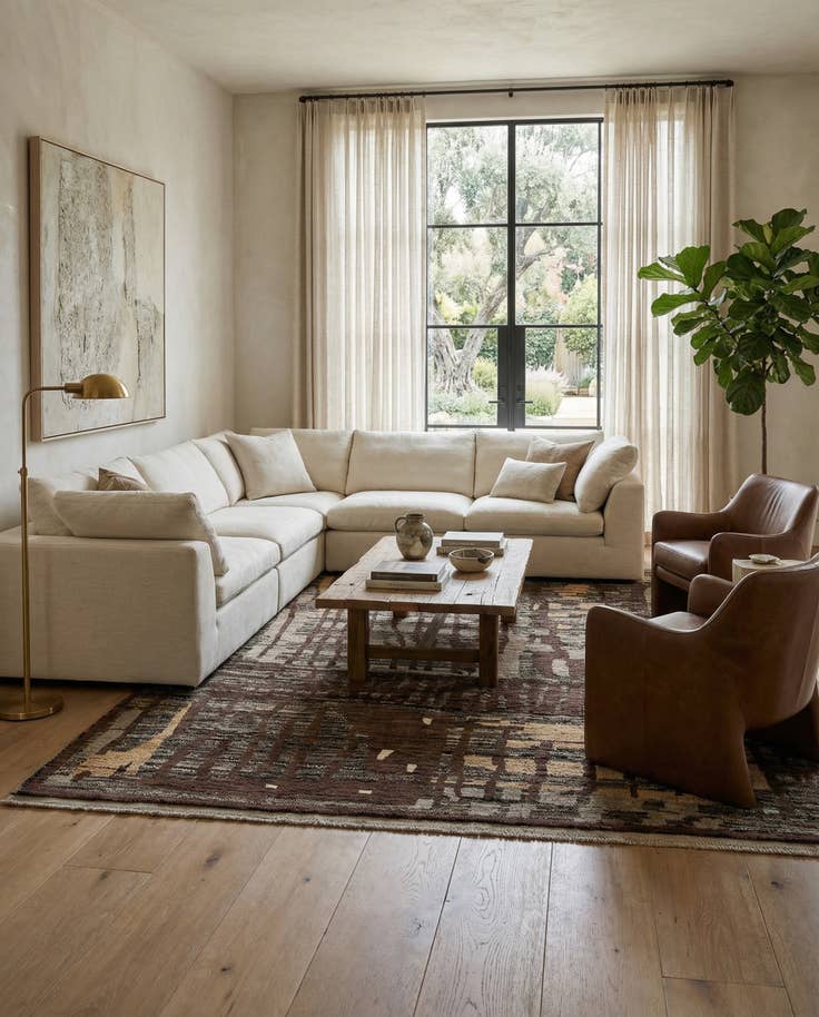 Detail image of 8' 4 x 10' 2 Hand Knotted Beni Marok Rug