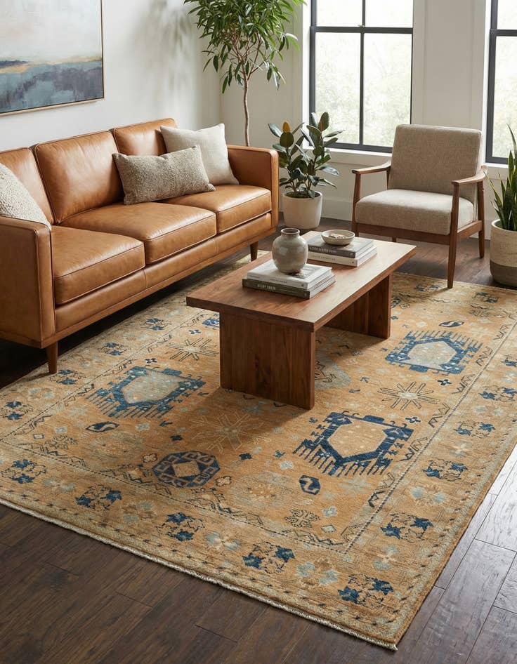 Detail image of 4' 10 x 6' 6  Hand Knotted Kazak Rug