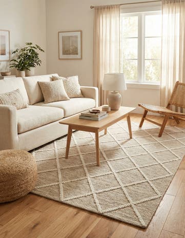 Vanilla Bean Hand Knotted Jill Zarin Dorset Rug