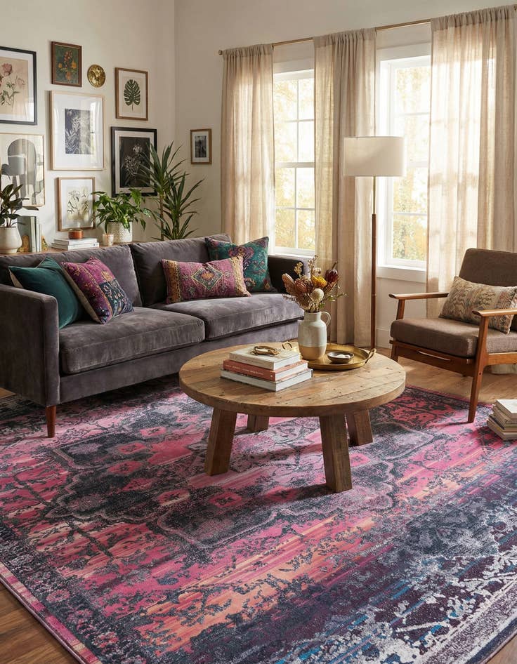 Detail image of 10' 6 x 13'  Washable Renaissance Rug