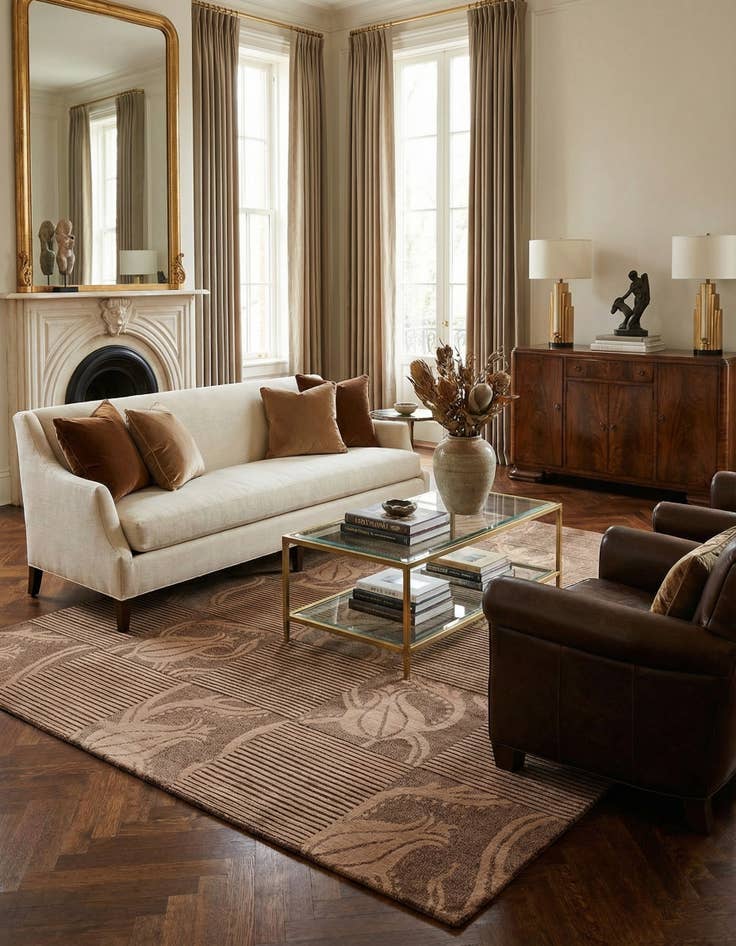 Detail image of 8' x 9' 11  Hand Knotted Darya Wool Rug