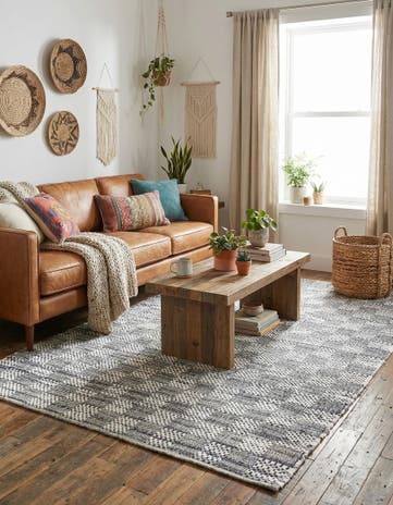 Ivory Hand Woven Chindi Cotton Rug