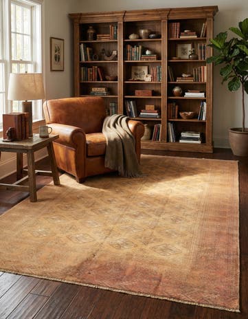 6' 4 x 9' 7 Torkaman Wool Rug