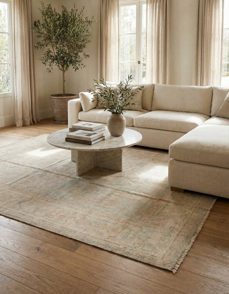 Detail image of  6' x 8' 9  Hand Knotted Darya Wool Rug