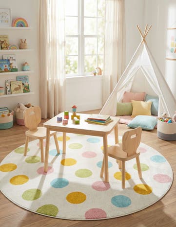 Whimsy Kids Round Rug
