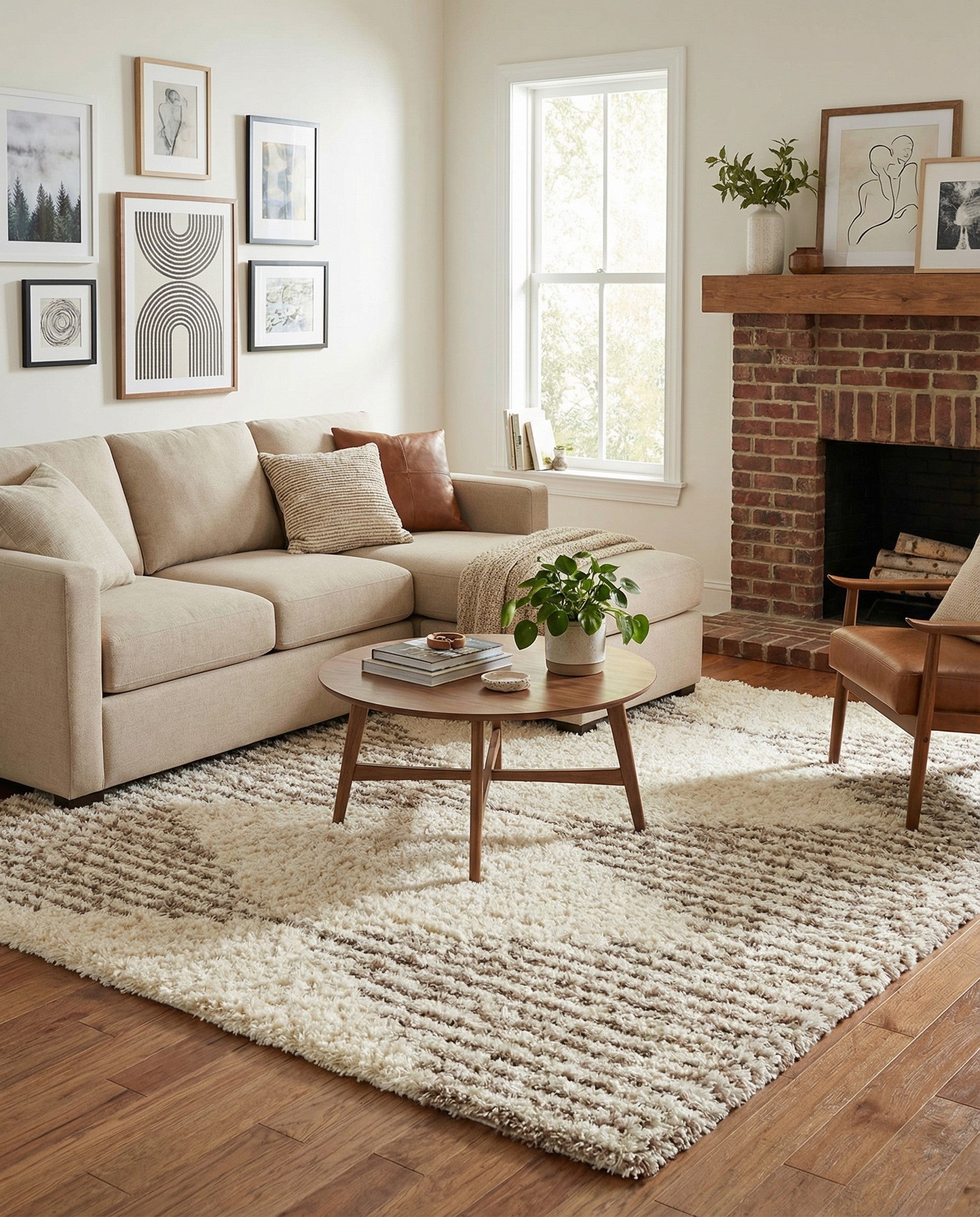  8' x 8' Infinity Shag Square Rug