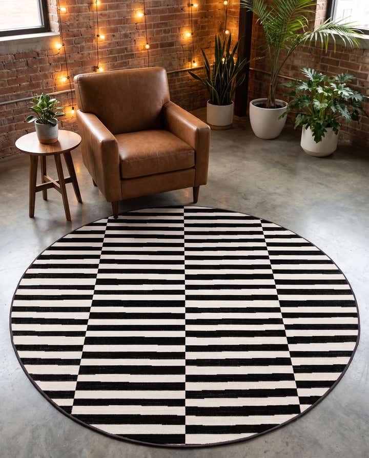 5' 3 x 5' 3 Tribeca Round Rug