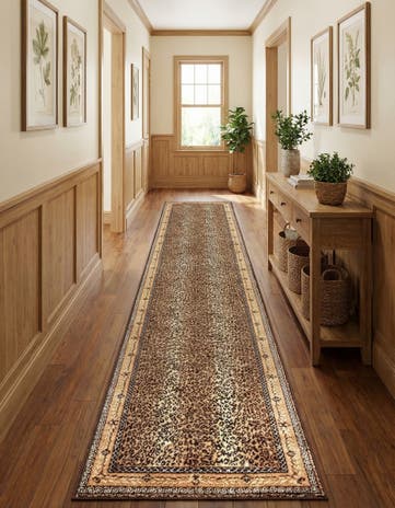 Brown Savannah Runner Rug