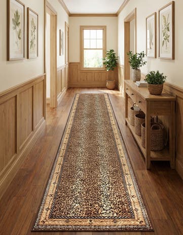 Brown Savannah Runner Rug