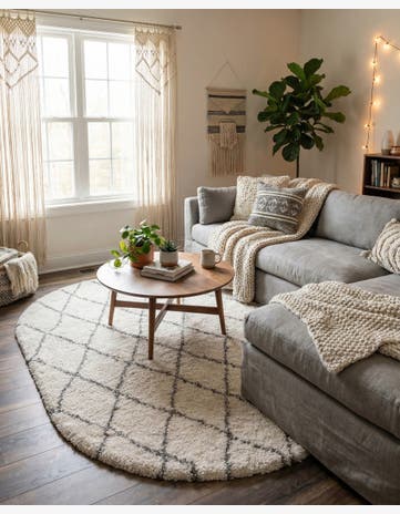 4' x 6' Marrakesh Shag Oval Rug