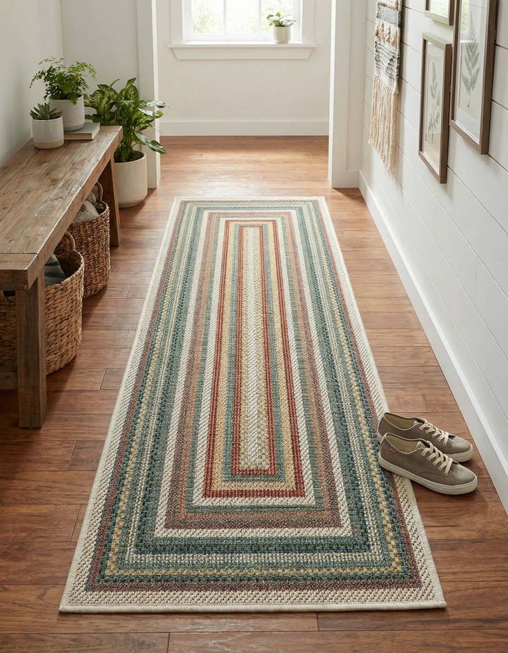 Detail image of  2' x 5' 1  Washable Baja Indoor / Outdoor Runner Rug