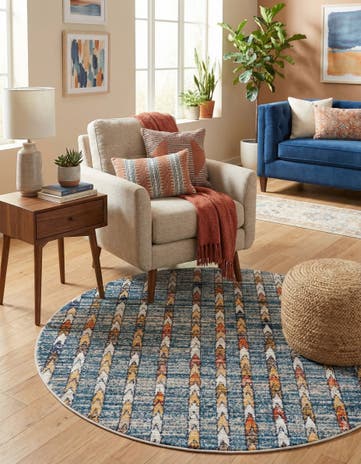5' 3 x 5' 3 Aramis Round Rug