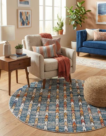5' 3 x 5' 3 Aramis Round Rug