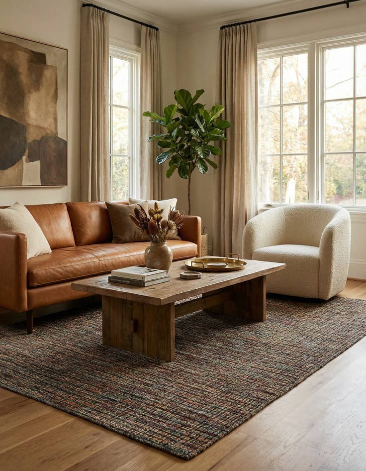 Detail image of  5' 4 x 7' 10  Hand Knotted Darya Wool Rug