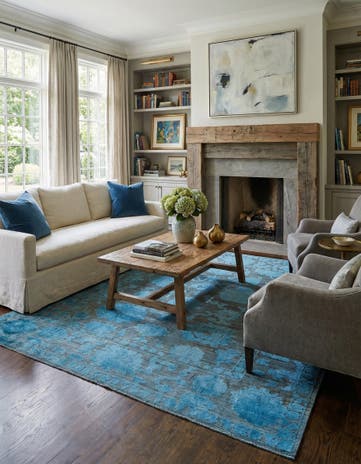 9' x 12' 1 Hand Knotted Oushak Wool Rug