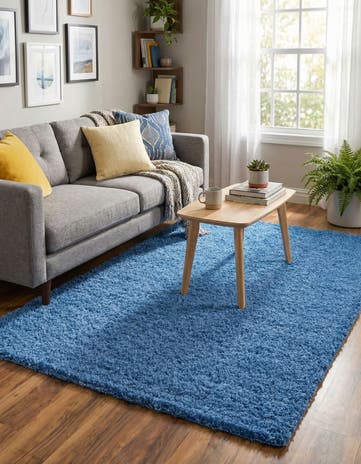 4' x 6' Solid Shag Rug