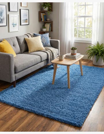 4' x 6' Solid Shag Rug