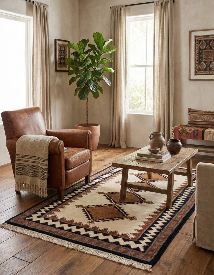 Detail image of 3' x 5' 2  Hand Knotted Ferdos Wool Rug