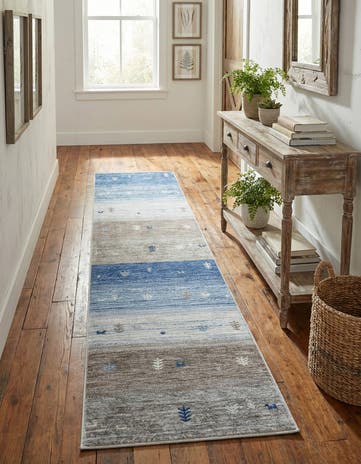 2' 7 x 10' Gabbeh Runner Rug