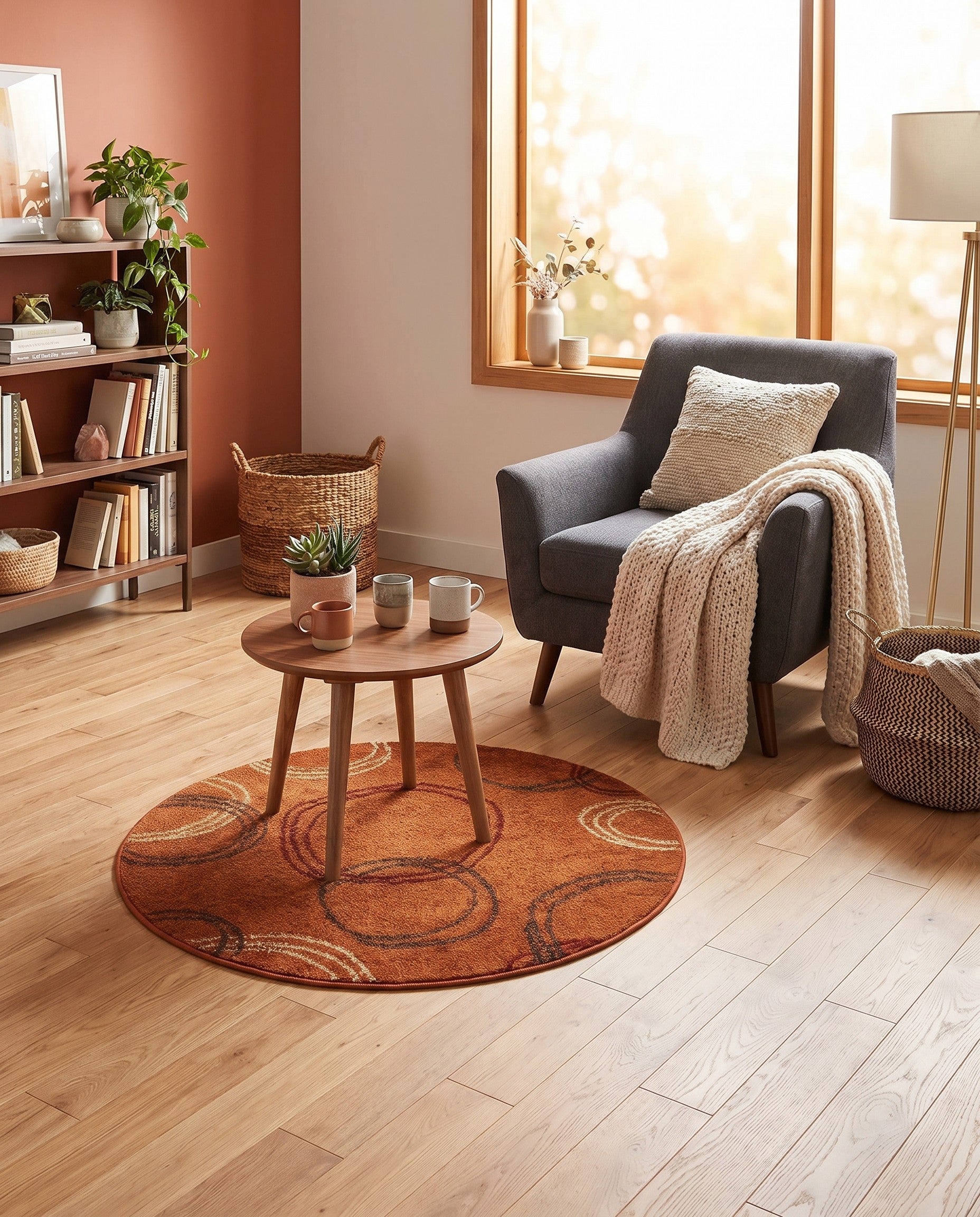 3' 3 x 3' 3 Harvest Round Rug