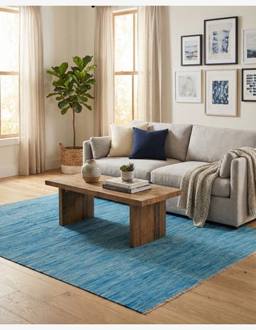5' 5 x 8' Hand Knotted Kilim Modern Wool Rug