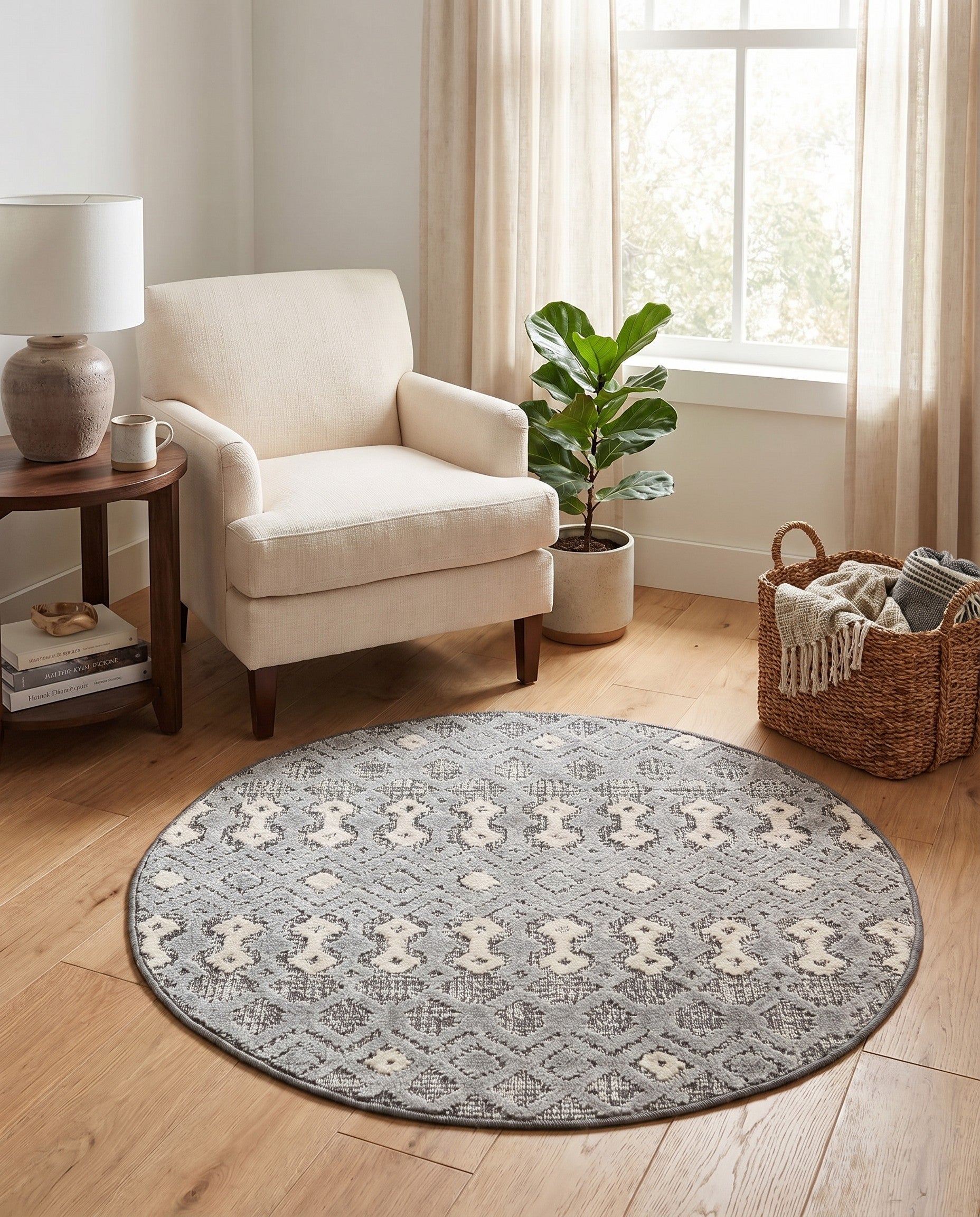 3' 3 x 3' 3 Arlo Round Rug