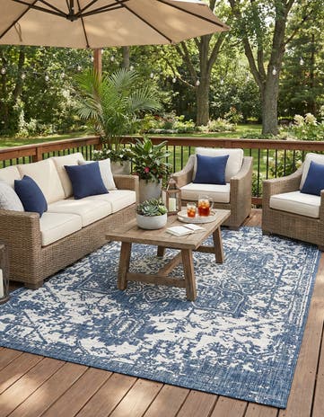 7' x 10' Easy-Clean Jill Zarin Dubai Indoor / Outdoor Rug