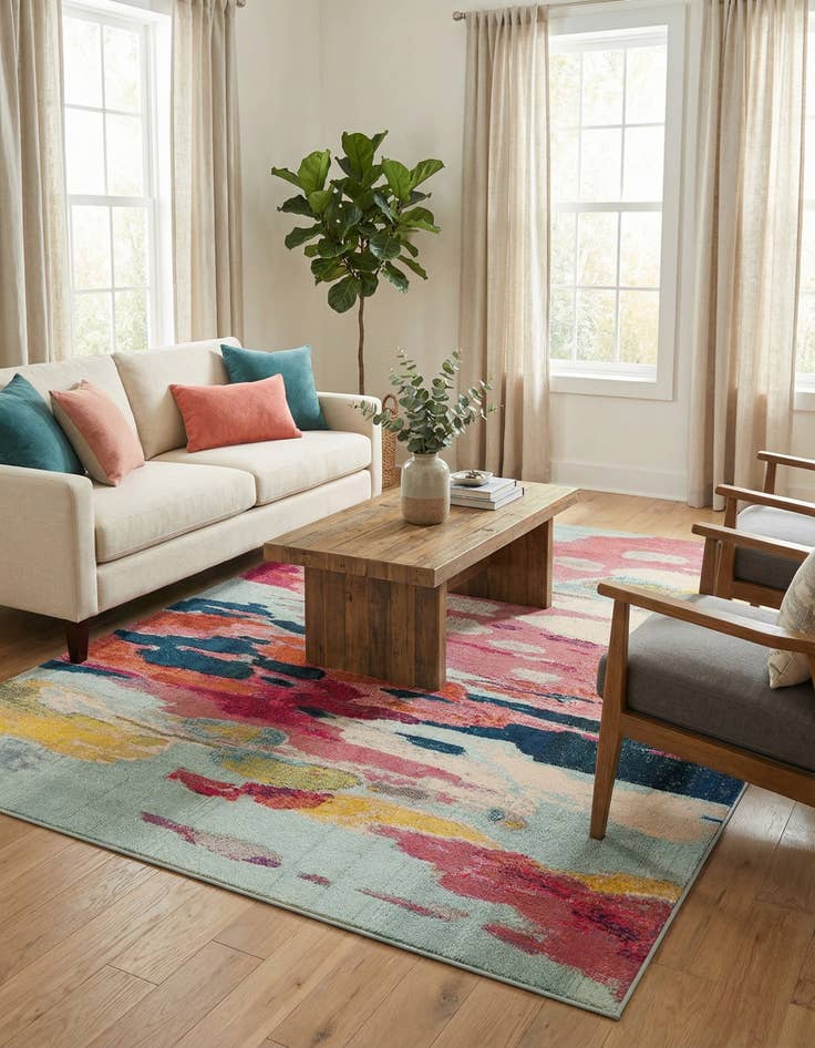 Detail image of 8' x 11'  Washable Casablanca Rug