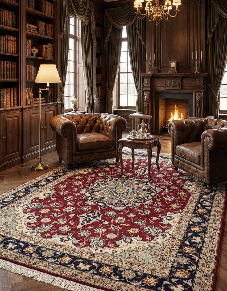 Detail image of  5' x 6' 9 Tabriz Rug