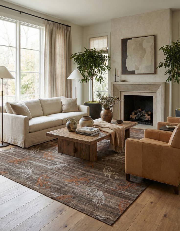 Detail image of 8' 7 x 9' 10  Hand Woven Kilim Modern Wool Rug