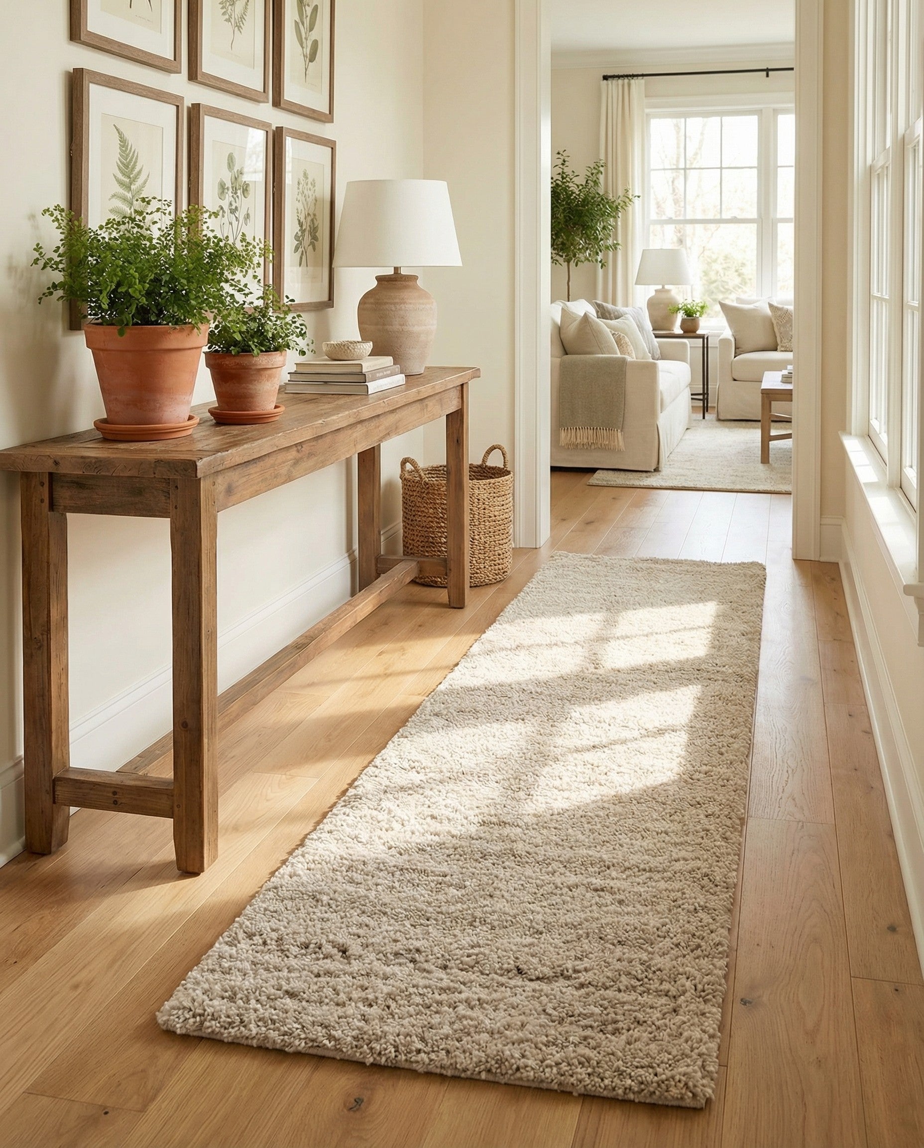  2' 7 x 13' Soft Solid Shag Runner Rug